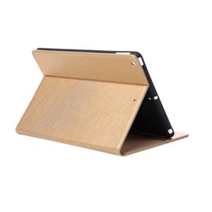 Premium Leren Boekmodel hoes iPad 9 - iPad 8 - iPad 7 - goud 2