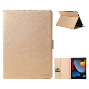 Premium Leren Boekmodel hoes iPad 9 - iPad 8 - iPad 7 - goud.JPG