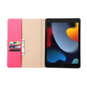 Premium Leren Boekmodel hoes iPad 9 - iPad 8 - iPad 7 - roze 3