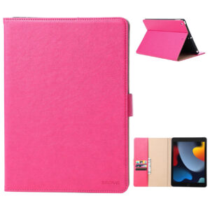 Premium Leren Boekmodel hoes iPad 9 - iPad 8 - iPad 7 - roze.JPG