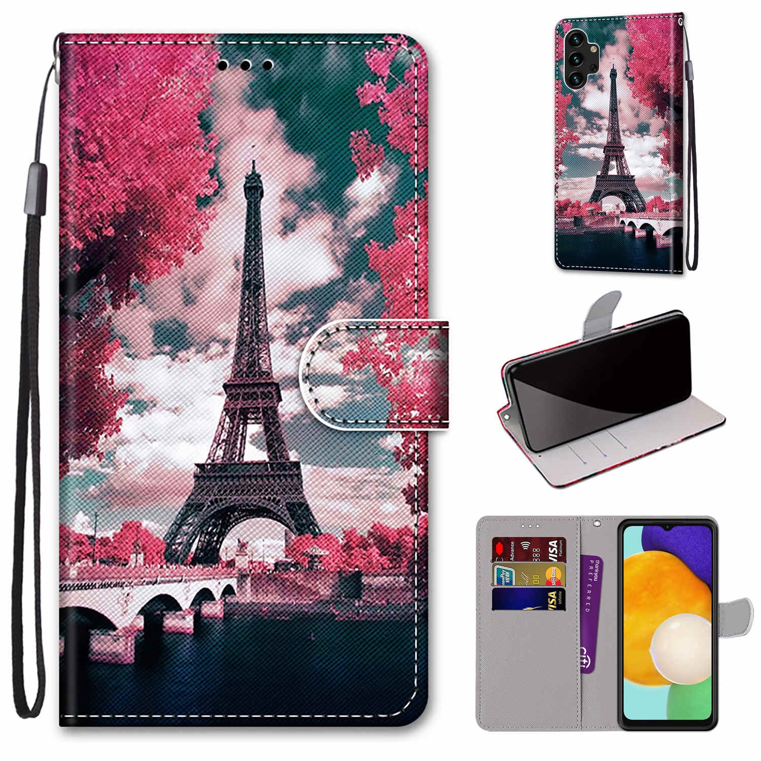 Samsung Galaxy A13 4G hoesje - Boekmodel Eiffeltoren