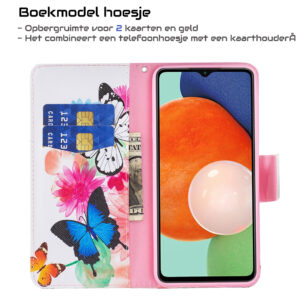Samsung Galaxy A13 4G hoesje - Boekmodel Vlinder 4