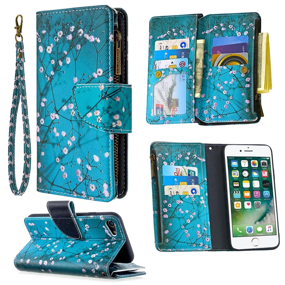 Wallet hoesje iPhone SE 2022 - SE 2020 - iPhone 8 - Sierkers