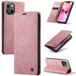 variatie iPhone 13 hoesje CaseMe Retro Bookcase Roze