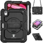 Turtle Shift Extreme Protection 360 Backcase hoes iPad Mini 7 / iPad mini 6 - 2024 / 2021 - Zwart