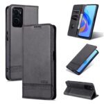 variatie AZNS Boekmodel hoesje Oppo A76 – Oppo A96 hoesje – Zwart