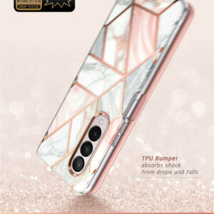 Cosmo 360 hoesje met screenprotector Samsung Z Fold 3 - Marmer 4
