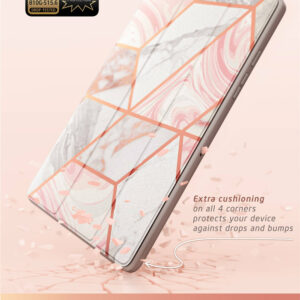 Cosmo Samsung Tab A8 hoes met screen protector - 10.5 inch - Marmer 4