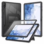 Fullcover hoes Samsung Tab S8 Plus en Tab S7 Plus – 12.4 inch – Zwart Main Image