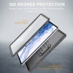 Fullcover hoes Samsung Tab S8 Plus en Tab S7 Plus – 12.4 inch – Zwart - 3