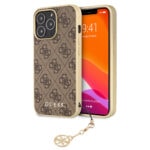 variatie Guess Charms iPhone 13 Pro backcase hoesje – Bruin