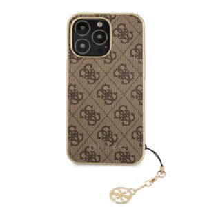 Guess Charms iPhone 13 Pro backcase hoesje - Bruin 3