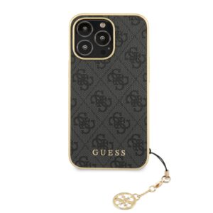 Guess Charms iPhone 13 Pro backcase hoesje - Grijs 3