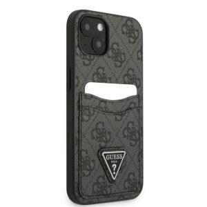 Guess Saffiano iPhone 13 kaarthouder hoesje - Zwart 4