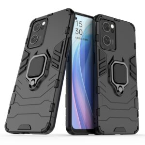 Ringhouder Backcover hoesje Oppo Find X5 Lite – Zwart