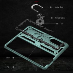 Ringhouder Backcover hoesje Samsung Z Fold 3 - Groen 2