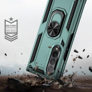 Ringhouder Backcover hoesje Samsung Z Fold 3 - Groen 4