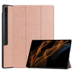 Smart Folio hoes Samsung Tab S8 Ultra - Roségoud 1