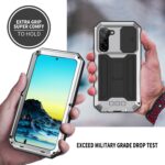 Stofdicht metalen hoes Samsung Galaxy S22 – Zilver - 4