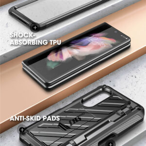 Supcase 360 Backcase met screenprotector Samsung Z Fold 3 - Zwart 2