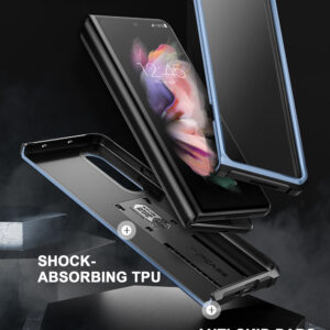 Supcase UB 360 Backcover met screenprotector Samsung Z Fold 3 - Blauw 4