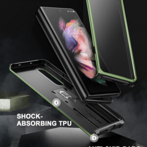 Supcase UB 360 Backcover met screenprotector Samsung Z Fold 3 - Groen 4