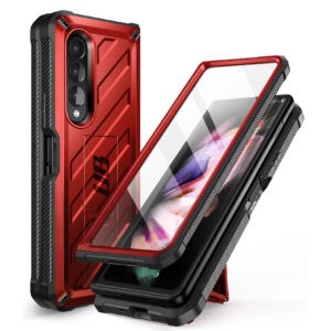 Supcase UB 360 Backcover met screenprotector Samsung Z Fold 3 - Rood 11