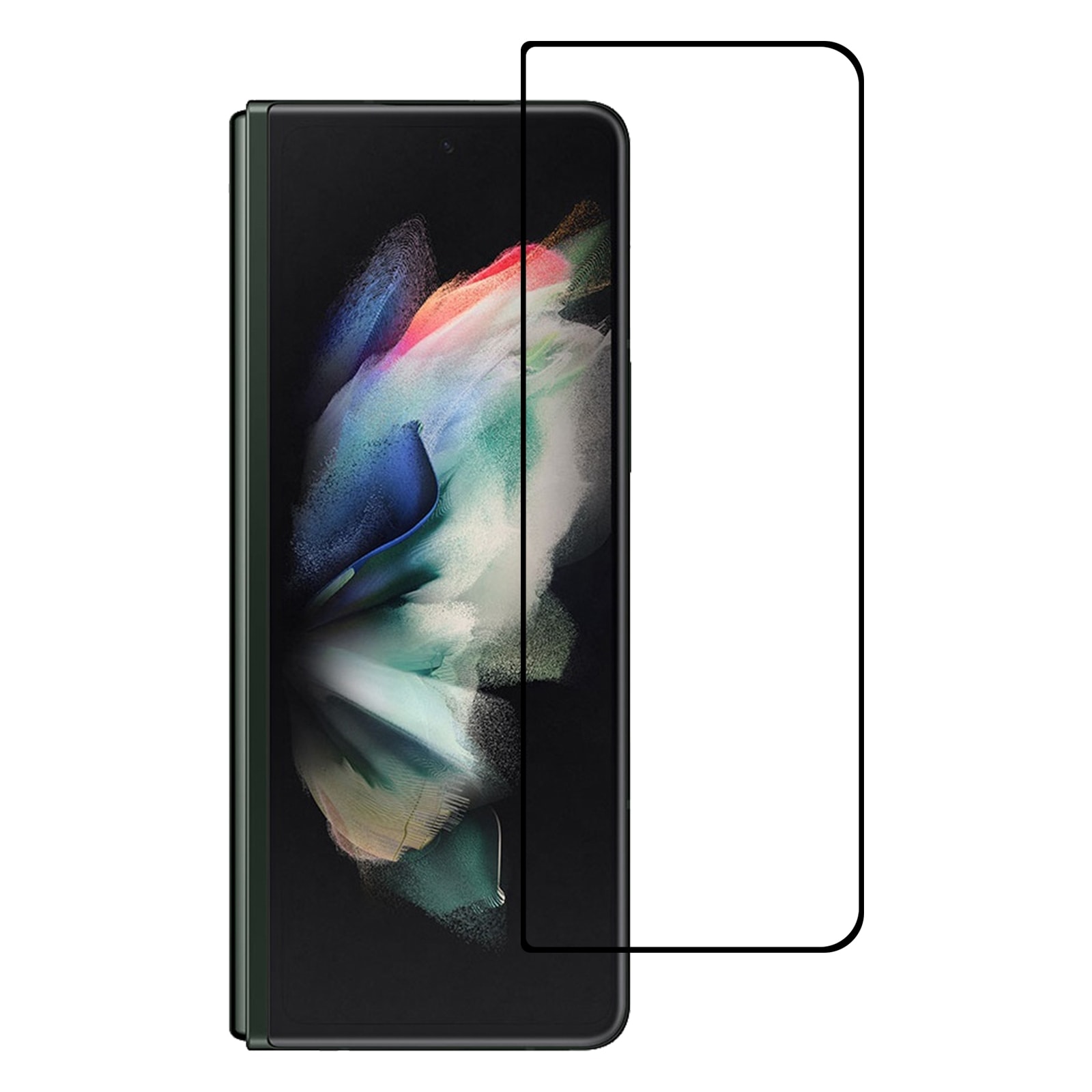 Tempered glass screen protector voorste scherm Samsung Galaxy Z Fold 3 1