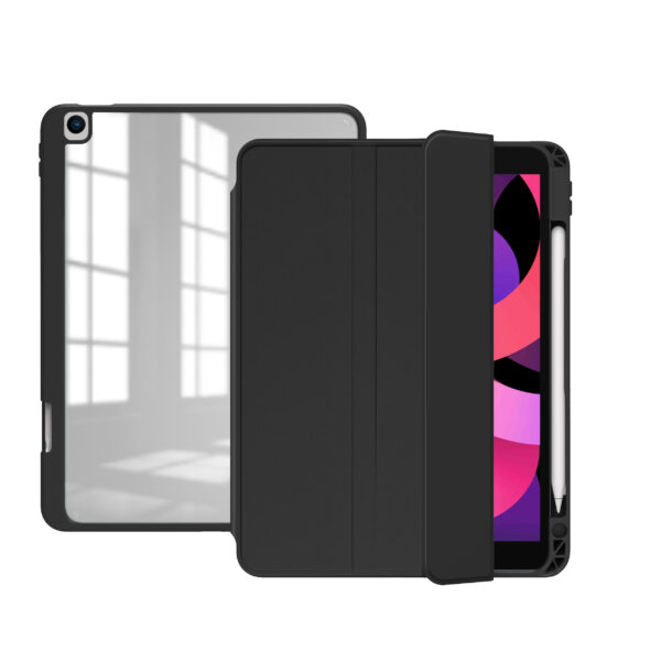 WiWu 2 in 1 Magnetische cover iPad 9 - iPad 8 - iPad 7 hoes - Pencilhouder zwart