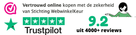 Trustpilot & WebwinkelKeur reviews - banner