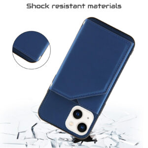 Bac3kcover Portemonnee hoesje iPhone 14 - Blauw 6