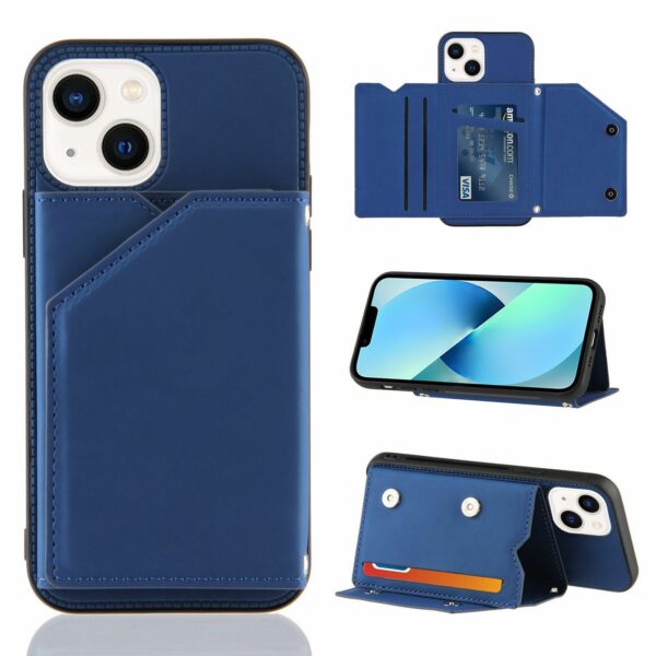 Backcover Portemonnee hoesje iPhone 14 - Blauw 1