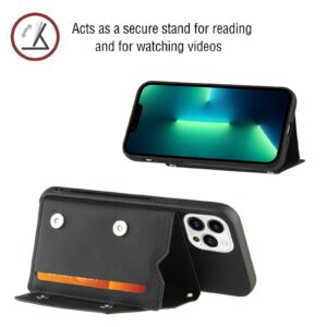 Backcover Portemonnee hoesje iPhone 14 Pro Max - Zwart 4