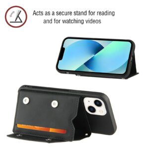 Backcover Portemonnee hoesje iPhone 14 - Zwart 4