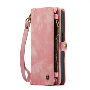 Caseme iPhone 14 Pro hoesje - Vintage Portemonnee Roze 2