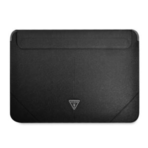 Guess Saffiano Triangle Logo Laptop sleeve 16 inch – Zwart
