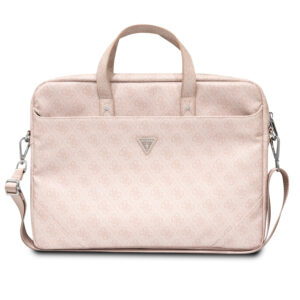 Guess 4G PU Triangle Logo Laptoptas 15 tot en met 16 inch - Roze 1