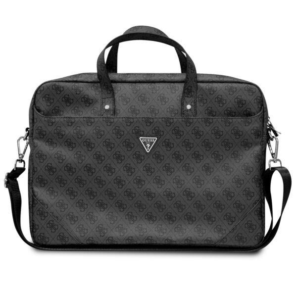 Guess 4G PU Triangle Logo Laptoptas 15 tot en met 16 inch - Zwart 1