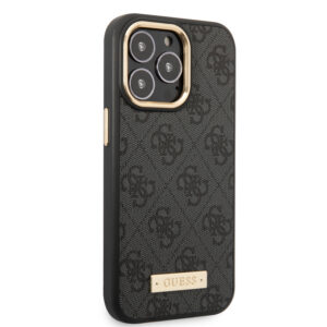 Guess PU 4G MagSafe Compatible telefoonhoesje iPhone 13 Pro - Zwart 4