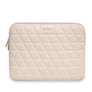 Guess Quilted Sleeve voor 13 inch laptops - Roze 1