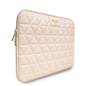 Guess Quilted Sleeve voor 13 inch laptops - Roze 2