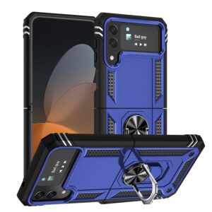 Samsung Galaxy Z Flip 4 Ringhouder Hoesje – Blauw