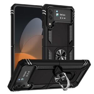 Samsung Galaxy Z Flip 4 Ringhouder Hoesje – Zwart