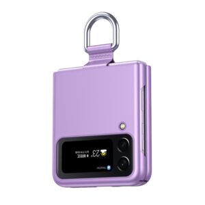 Samsung Galaxy Z Flip 4 hoesje met sleutelhanger – Paars