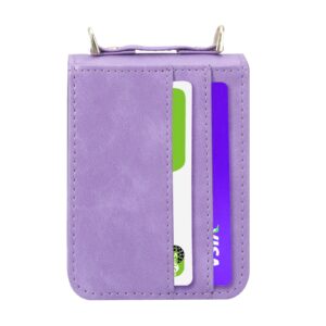 Samsung Z Flip 4 Pu-Leren Hoesje met koord - Paars 4