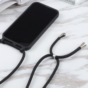 Siliconen hoesje met koord iPhone 14 - Zwart 4