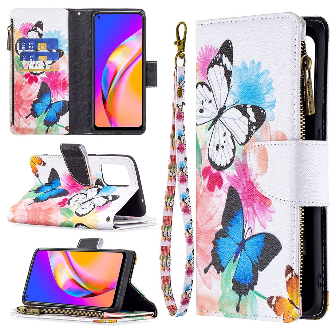 Wallet hoesje Oppo A94 5G - Vlinders