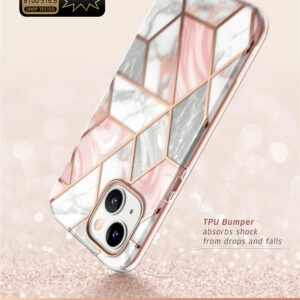 Cosmo 360 Backcase met Screenprotector iPhone 14 - Marmer 4