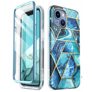Cosmo 360 Backcase met Screenprotector iPhone 14 Plus – Ocean