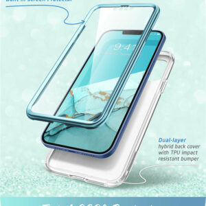 Cosmo 360 Backcase met Screenprotector iPhone 14 - Ocean 2